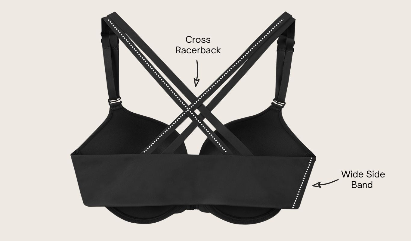 back of front closure seamless bra