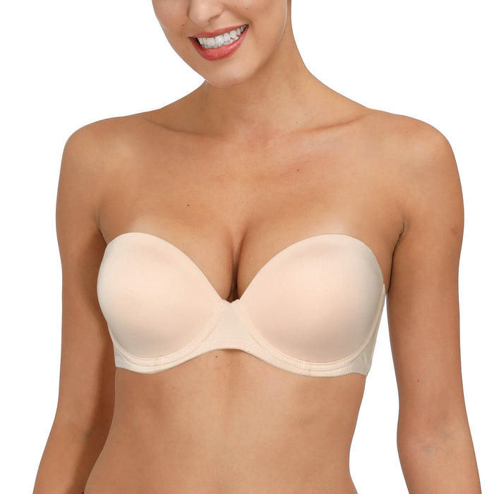 Strapless Backless Clear Back Convertible underwire Bras