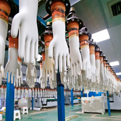 PVC Vinyl gloves dripping during manufacturing