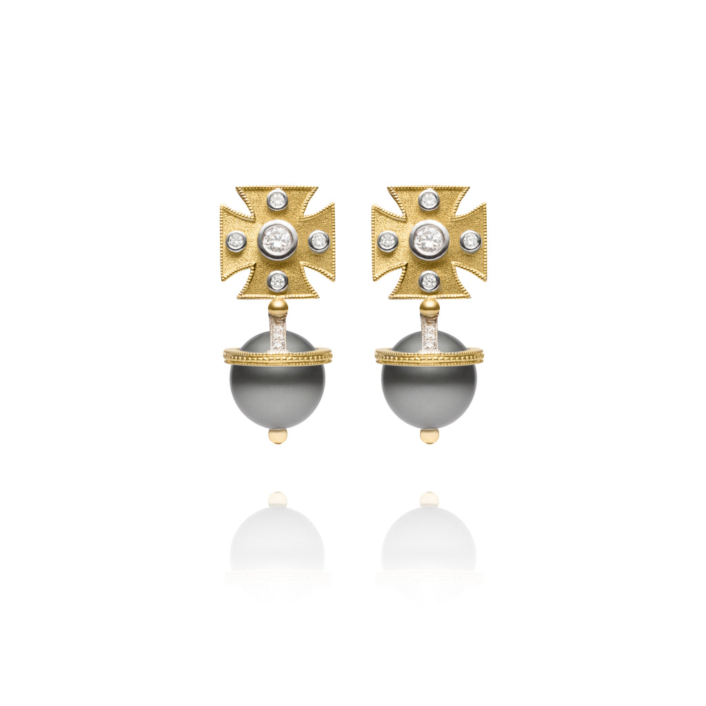 tahitian pearl earrings