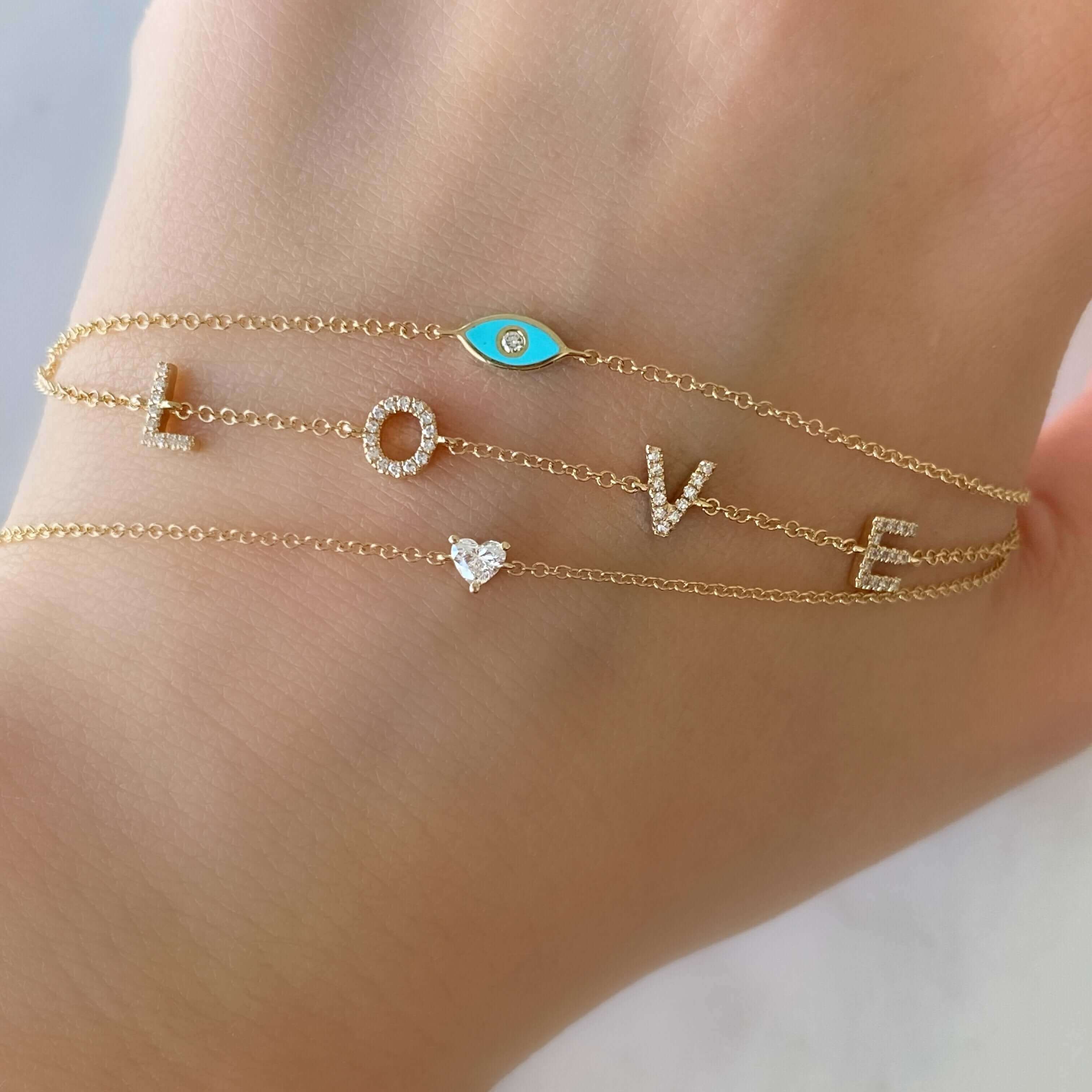 14k Gold Dainty Diamond Bracelet – StonedLove by Suzy