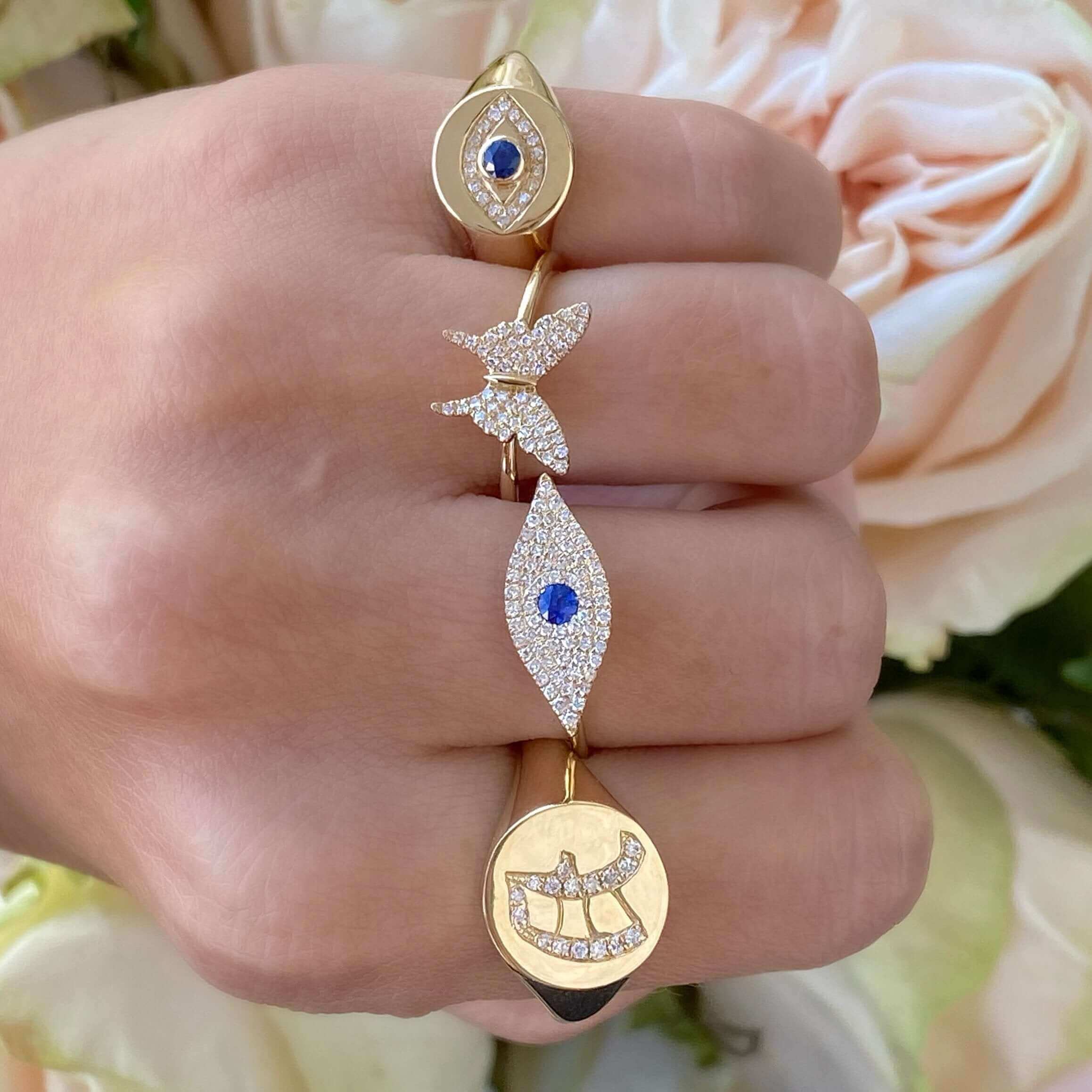Diamond Evil Eye Charm – Ntinga Jewellery