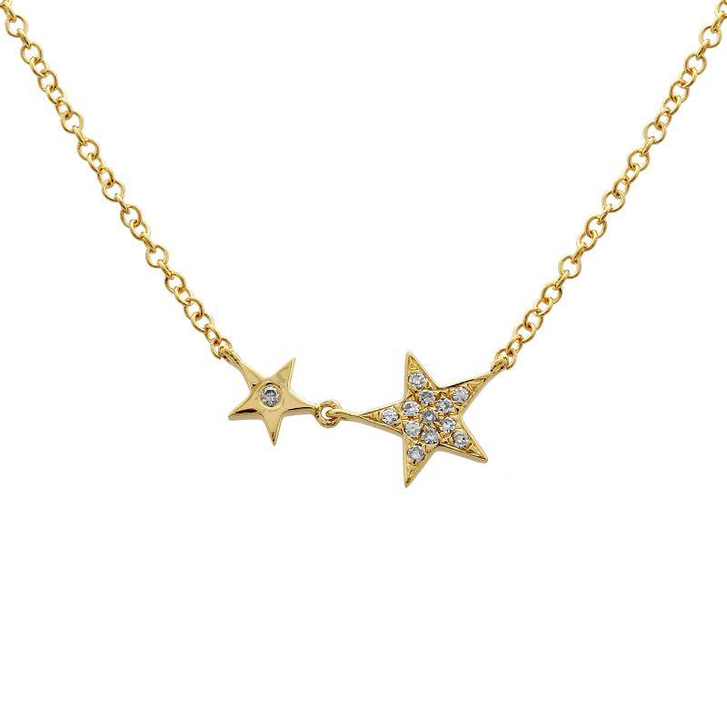 Micro Pave Star Charms, Gold Star Pave Star Pendant, Cubic Zirconia Charms,  CZ Pave Star, Gold Star Earring Bracelet Necklace Charm C-675