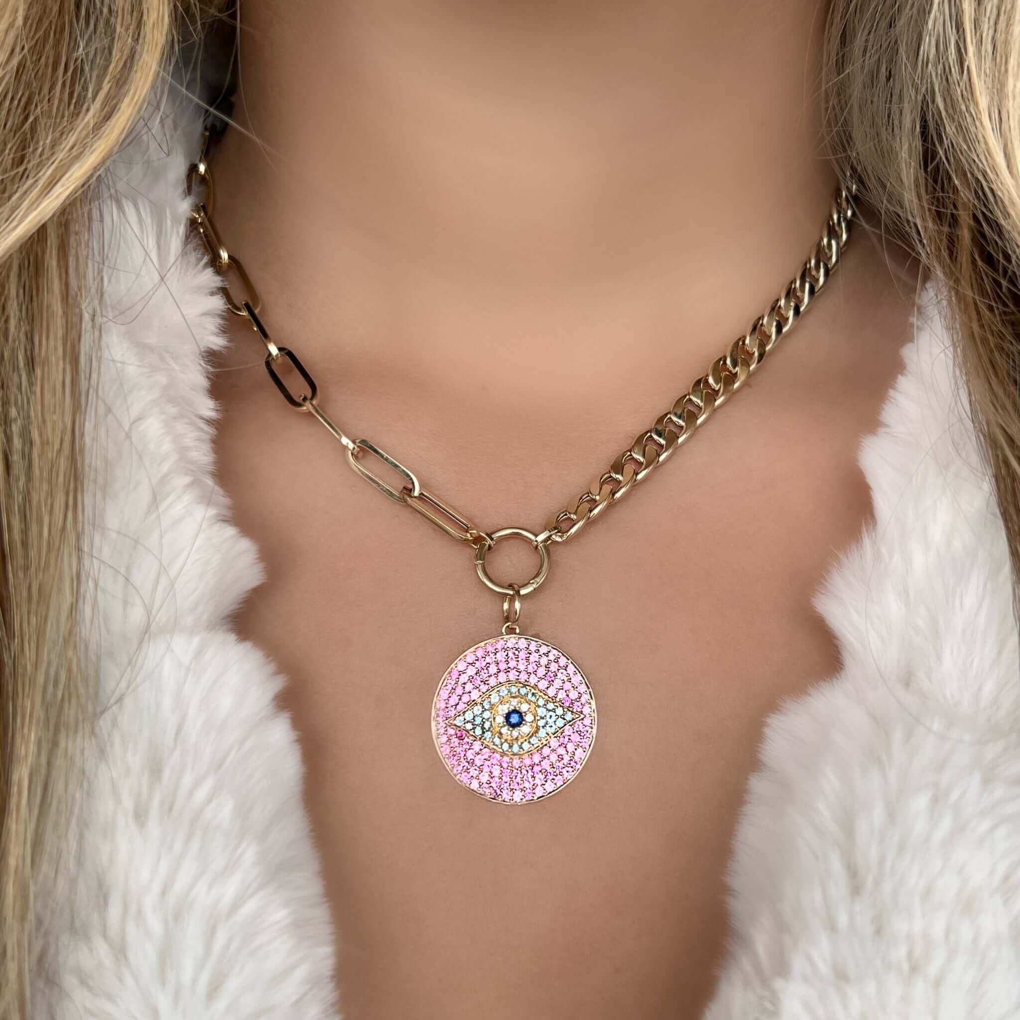 Sprinkles Prong Pavé Necklace - DARKAI Jewelry