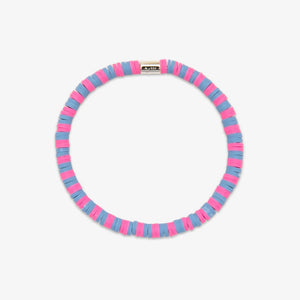 Seascape Vinyl Disc Stretch Bracelet - Bubblegum - Gypsy Life Surf Shop