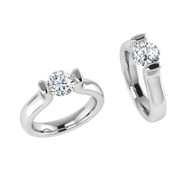 Tension set diamond engagement ring - EverettBrookes Jewellers