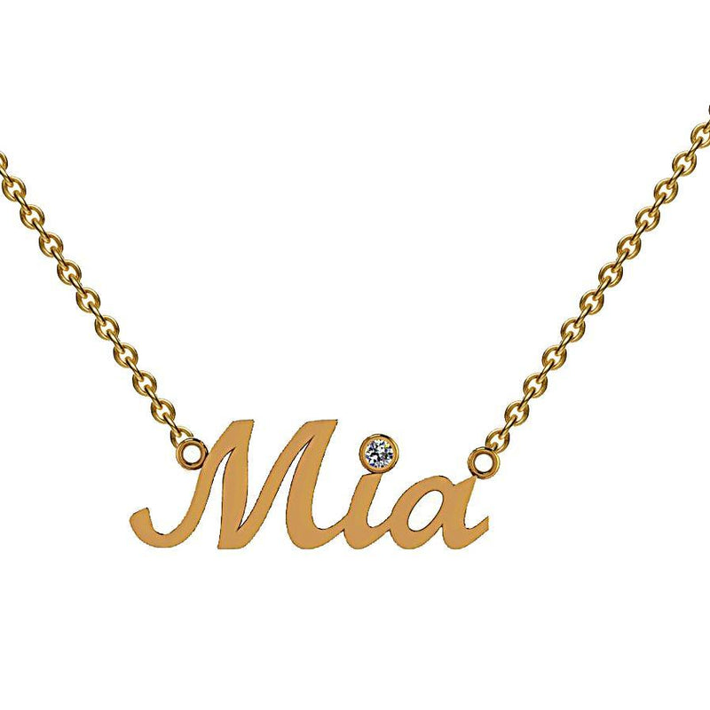 Personalized Name Necklace Mia Diamond 
