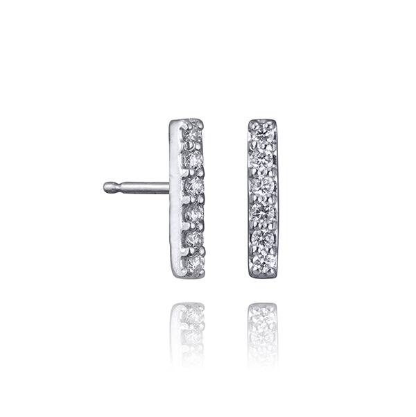 straight diamond earrings