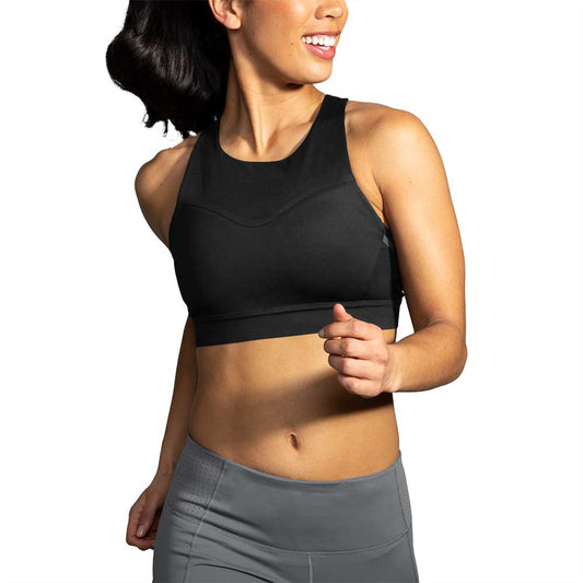 Women's Strappy Pocket Bra - Charcoal – Gazelle Sports
