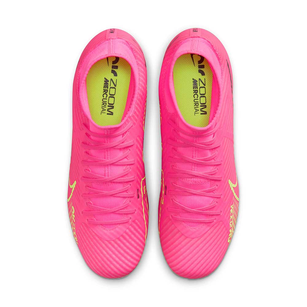 Unisex Zoom Mercurial 9 MG Soccer Cleats - Pink Blast Gazelle Sports