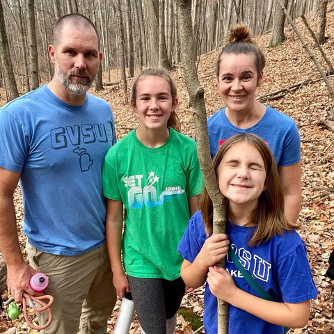 Family on trails