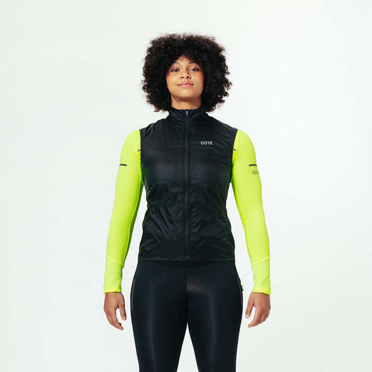 Women's Drive Jacket - White/Neon Yellow – Gazelle Sports