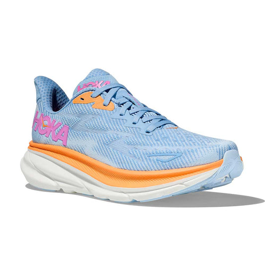 Hoka Clifton 9 W Sunlit Ocean/Lilac Mist Zapatillas de running mujer :  Snowleader