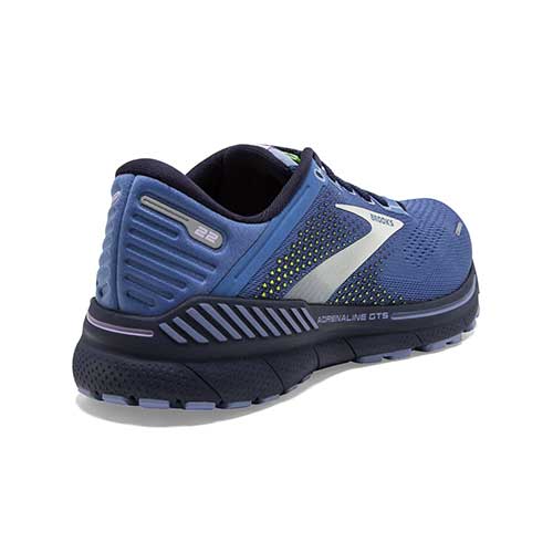 Women's Adrenaline GTS 22 Running Shoe- Navy/Yucca/Pink- Regular