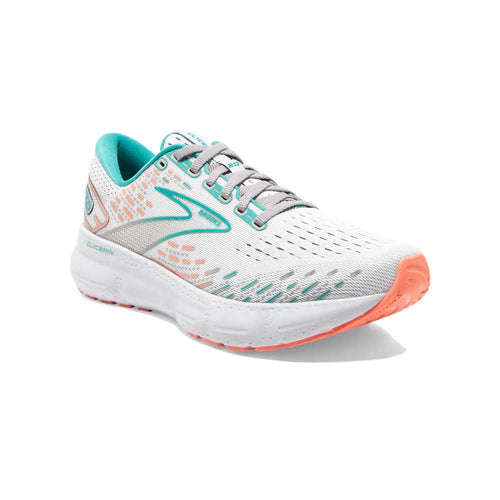 Women's Glycerin 20 Running Shoe- Oyster/Latigo Bay/Coral - Regular (B ...