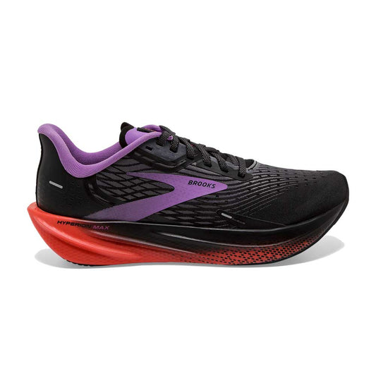 Brooks Tênis de corrida masculino Hyperion Max Neutral, Preto/Amarelo  Blazing/Branco, 9