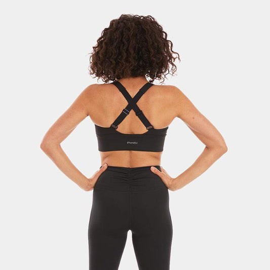 Women's Y-Back Bra - Booya Black – Gazelle Sports