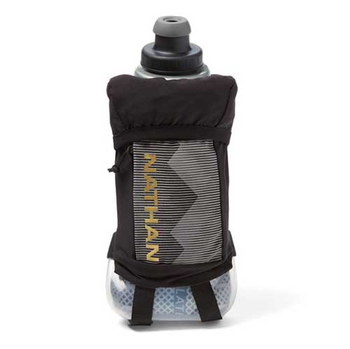 Nathan SPEEDDRAW PLUS Black/Gold/Grey Insulated Flask 18oz