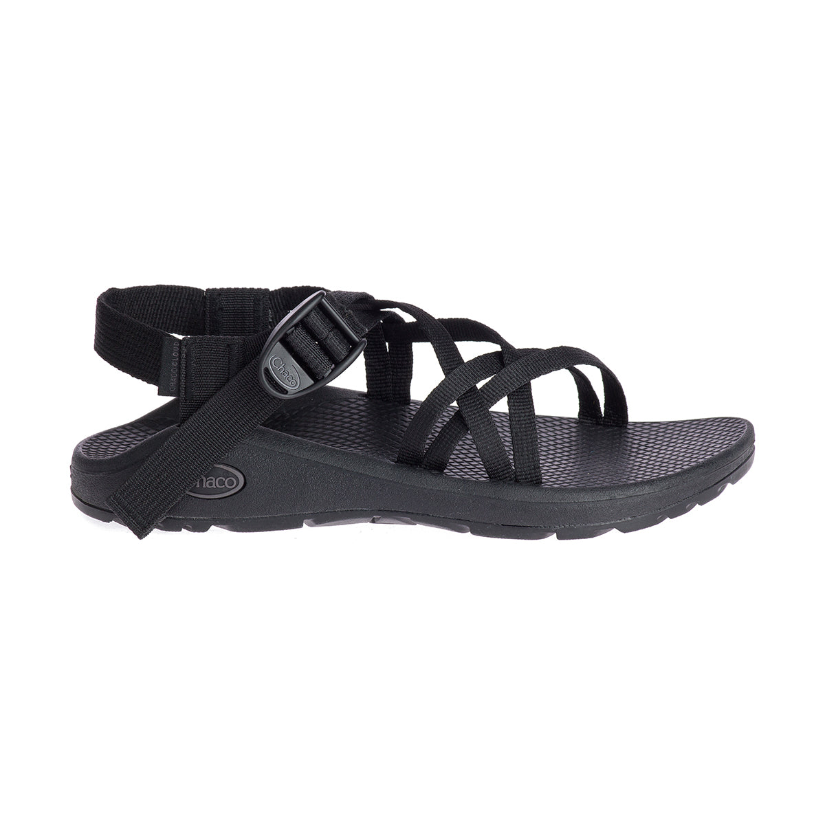 solid black sandals