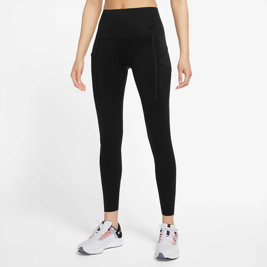 Nike Dri-FIT Fast 7/8 Leggings in Black and Silver [FB4579-010
