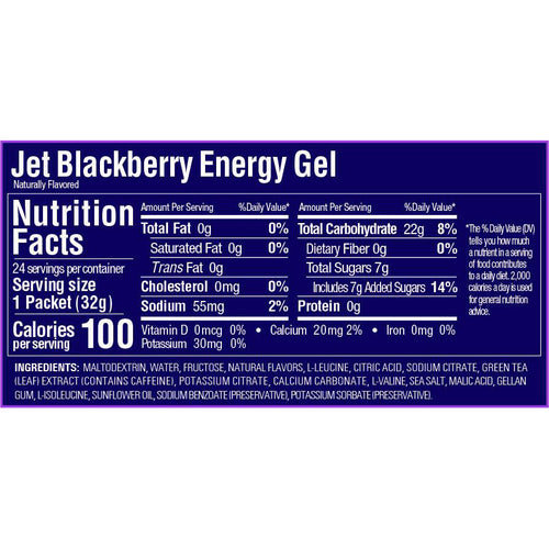 Jet Blackberry Energy Gel - Box of 24