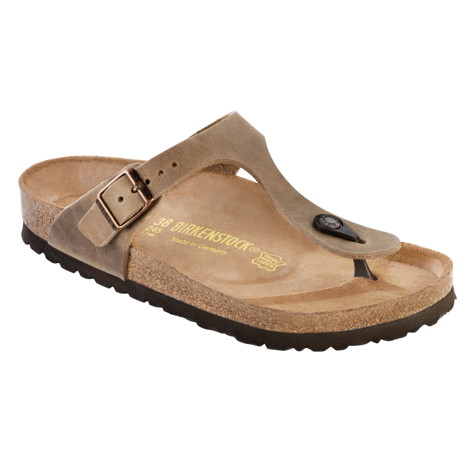 birkenstock gizeh tobacco oiled leather