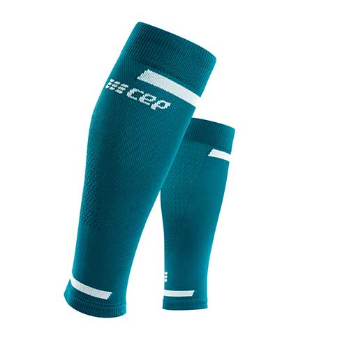 Legs Runner Men In Compression Calf Sleeves And Kneepad Running In