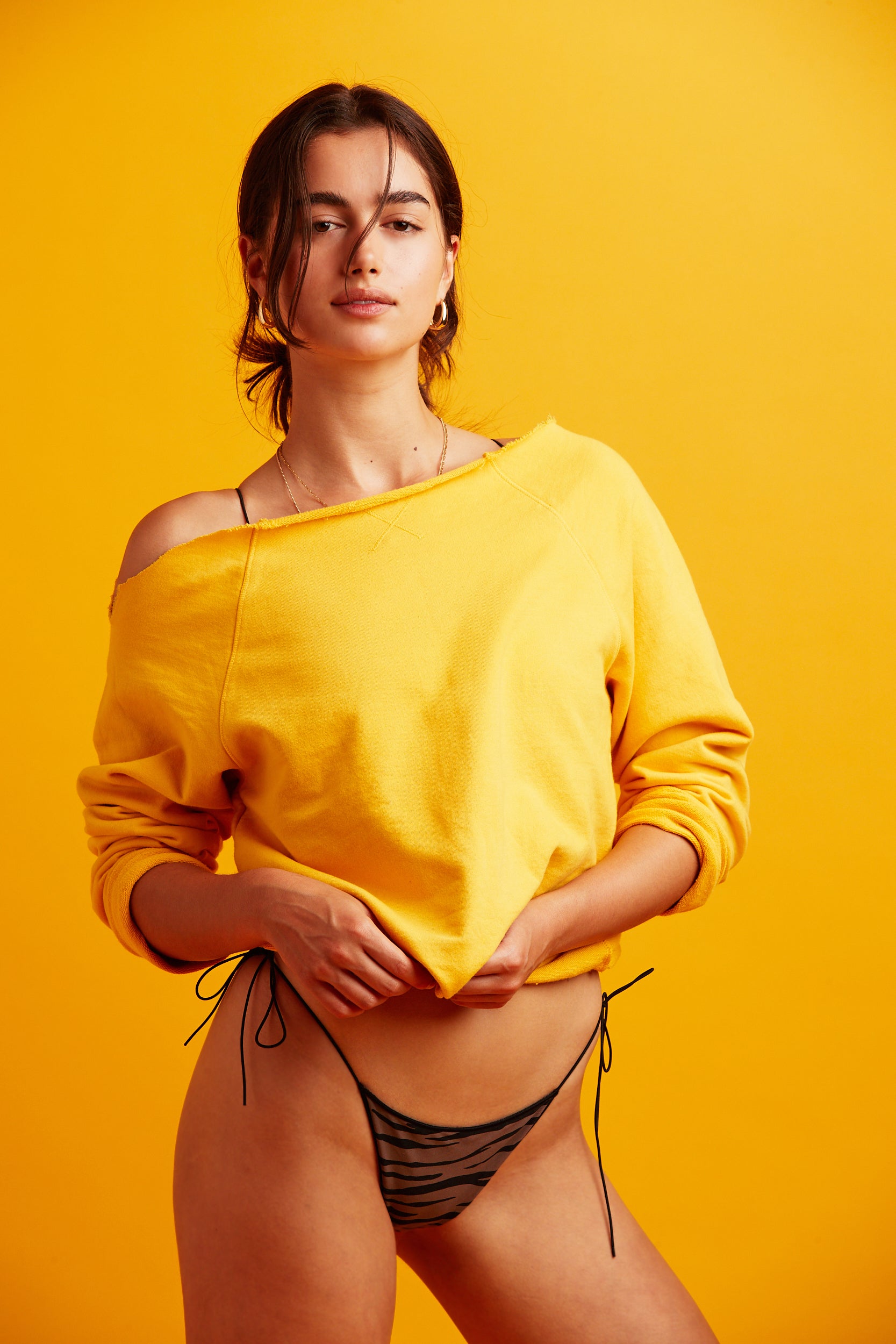 sweatC top in marigold