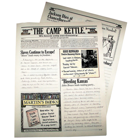 Camp Kettle Civil War creative writing newspaper