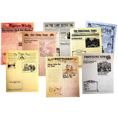 U.S. history hands-on creative writing newspapers