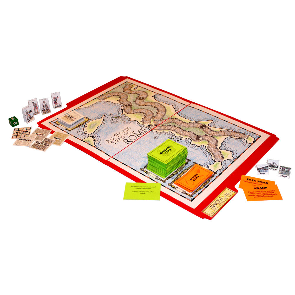 "All Roads Lead to Rome" File Folder Game