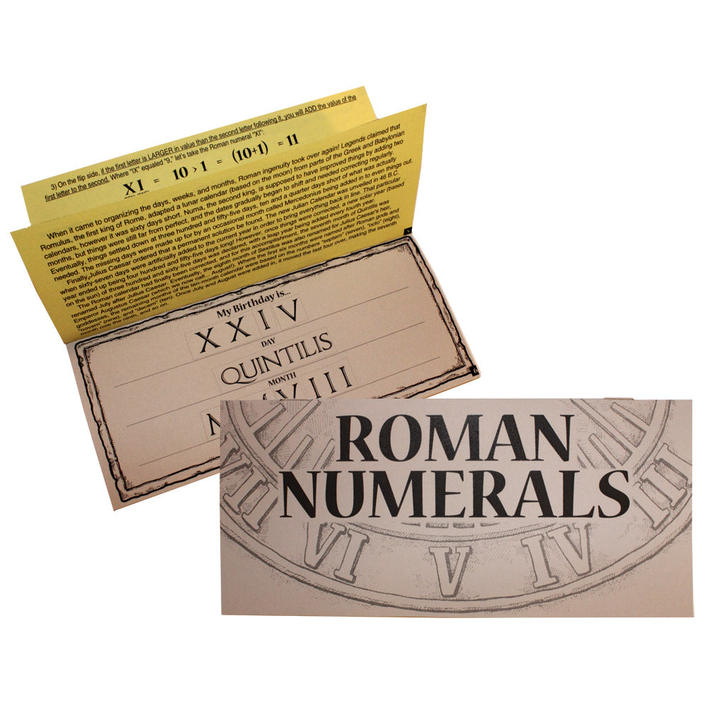 Roman Numerals Lap Book Project