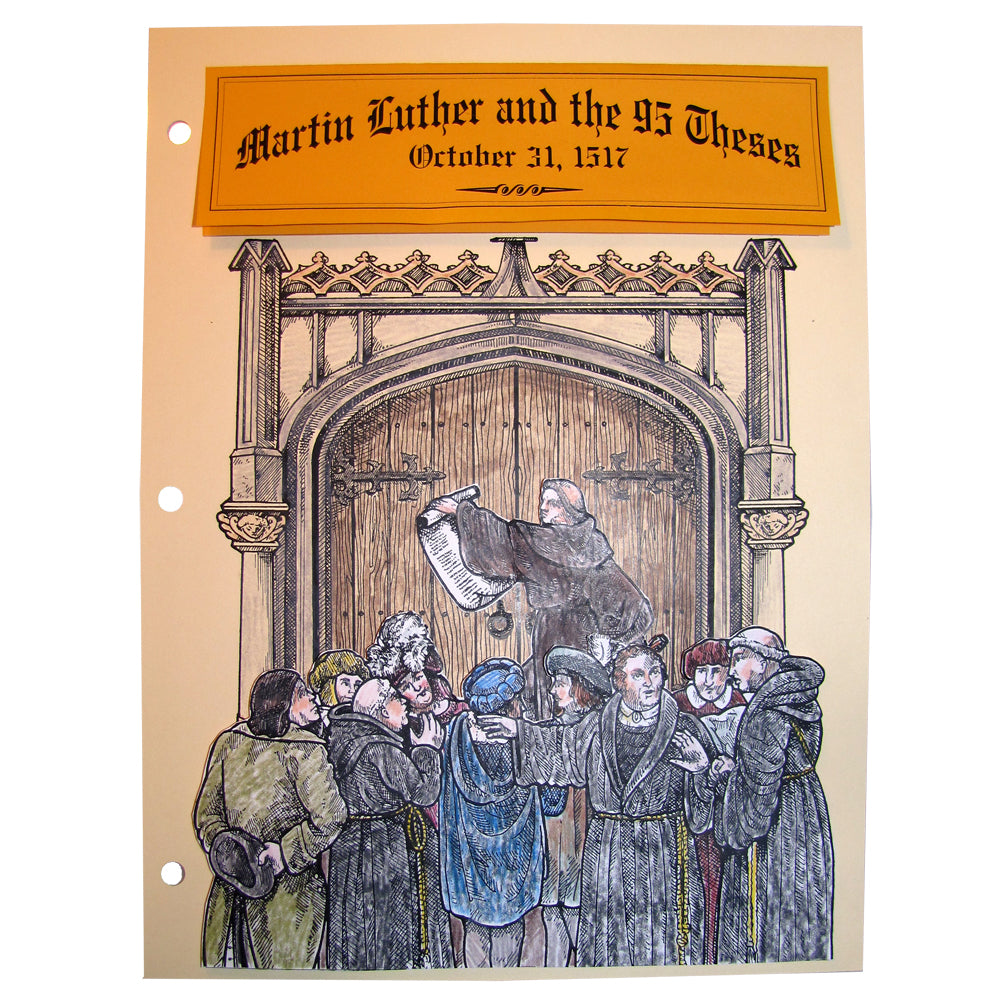 Martin Luther & the 95 Theses Notebooking Pages