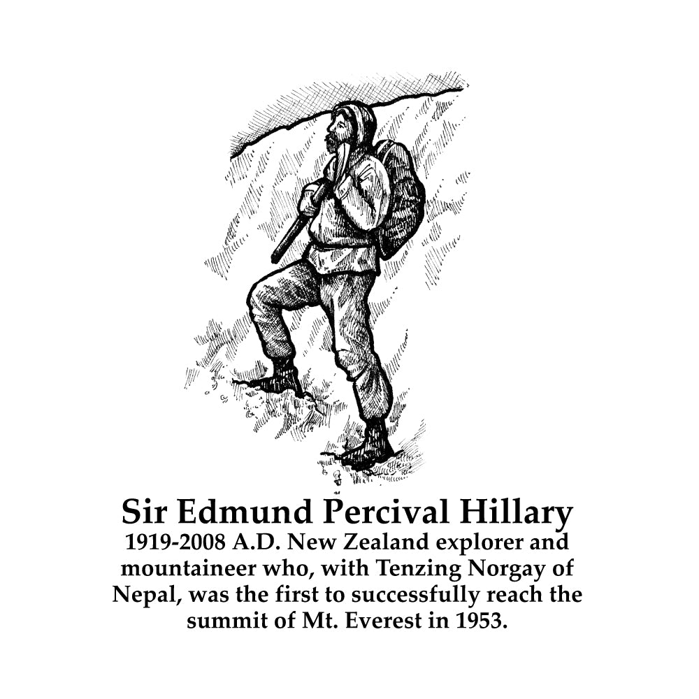 Sir Edmund Percival Hillary Timeline Figure (With Text)