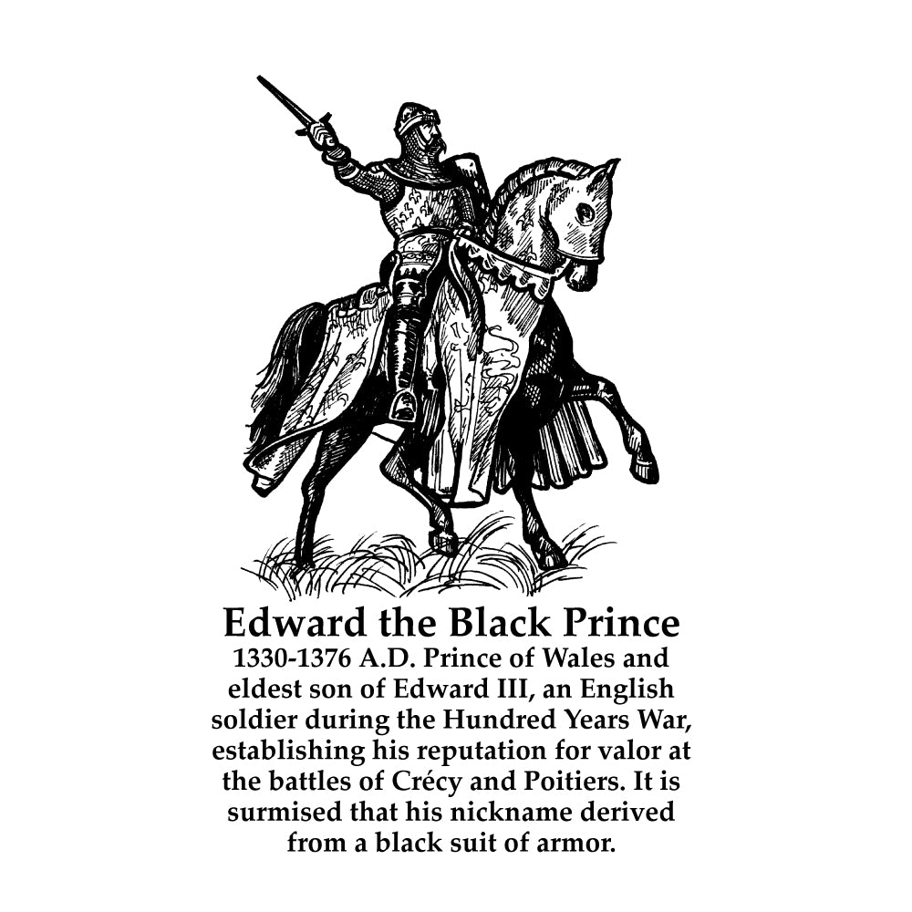 Edward the Black Prince Timeline Figure (With Text)