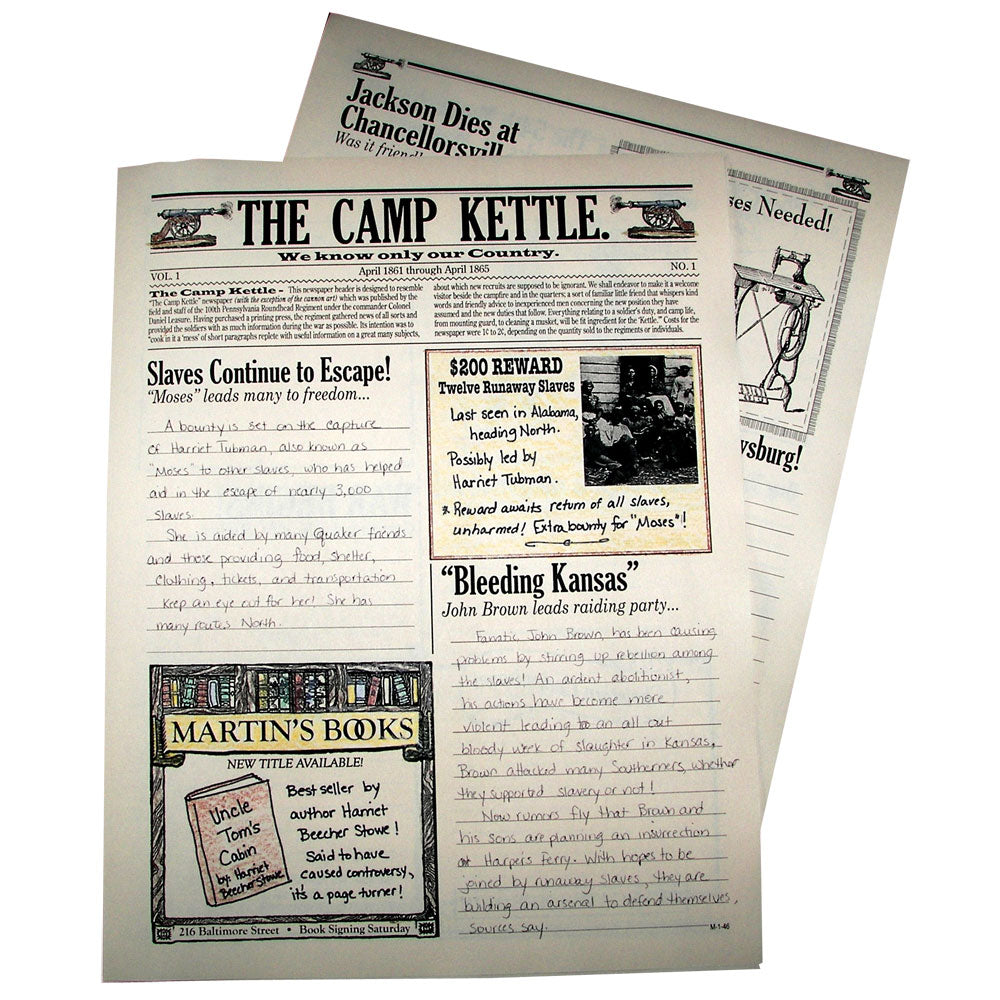 "The Camp Kettle" Creative Writing Newspaper