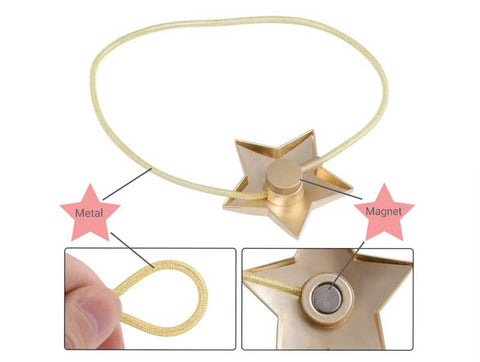 Oslo Star Magnetic Clip - curtain tie back tutorial