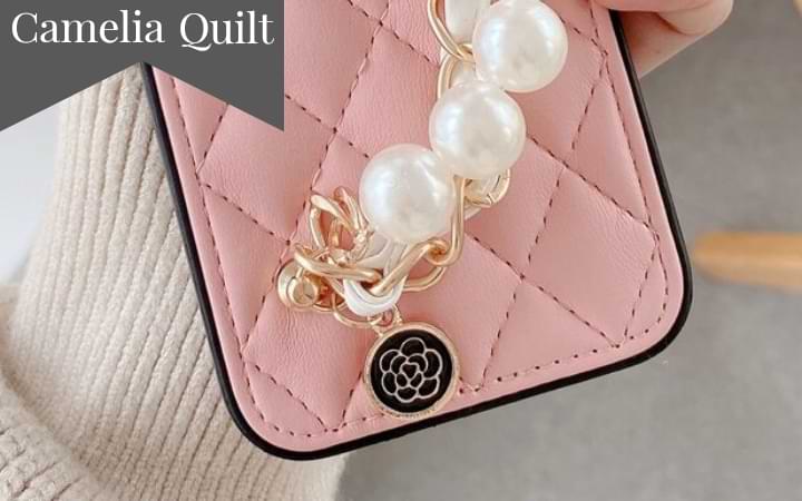  Omio for iPhone XS Max Handbag Case with Card Holder Wrist  Lanyard Strap Soft Silicone Cover for iPhone XS Max Wallet Case for Women  Luxury Stylish Long Pearl Crossbody Chain Case