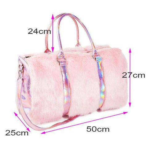 duffle bag from pink