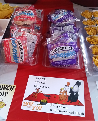 Dr. Seuss Baby Shower Party Themed Food