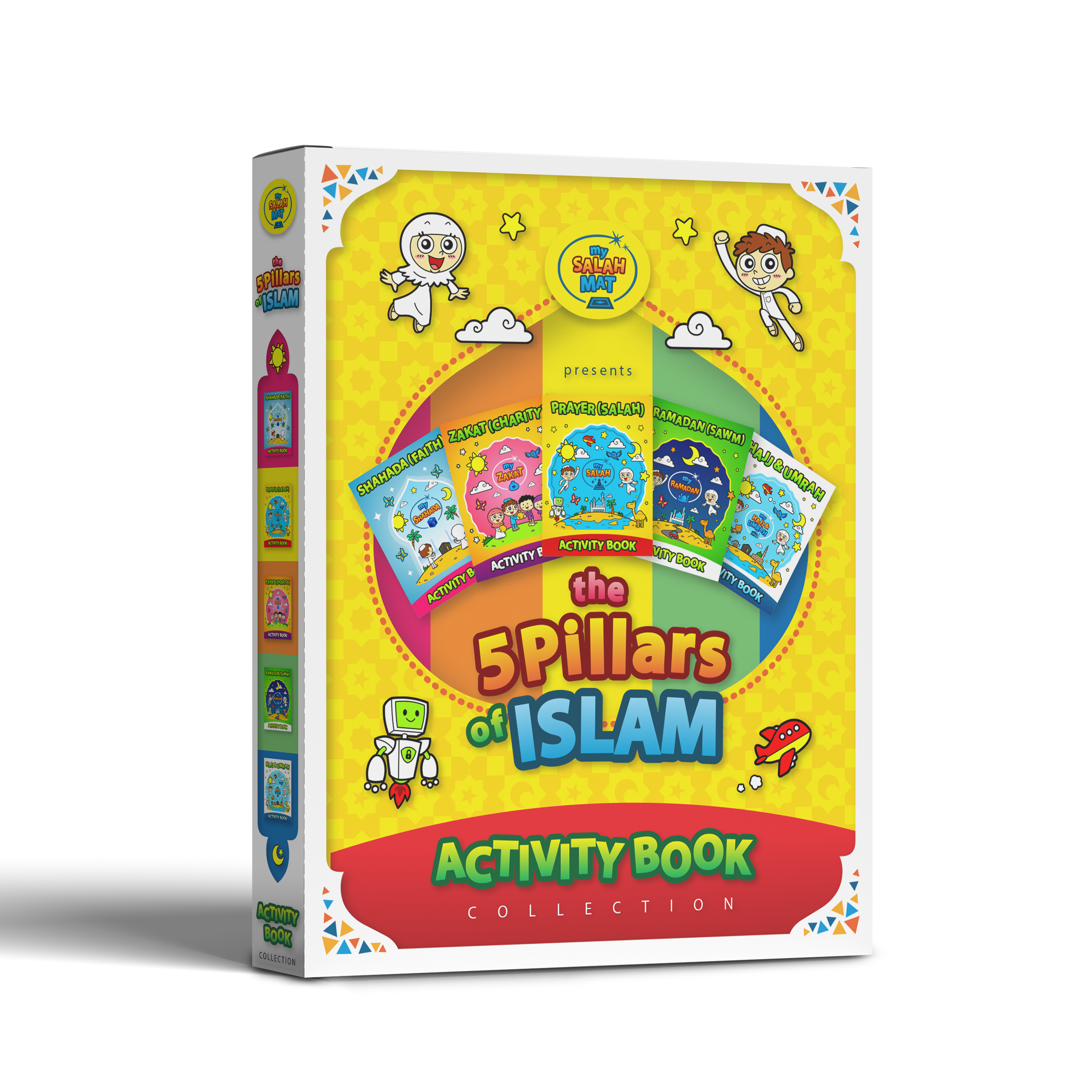 5 Pillars Activity Booklet, learn all 5 pillars of Islam, pillars of Islam, Islam for Kids.