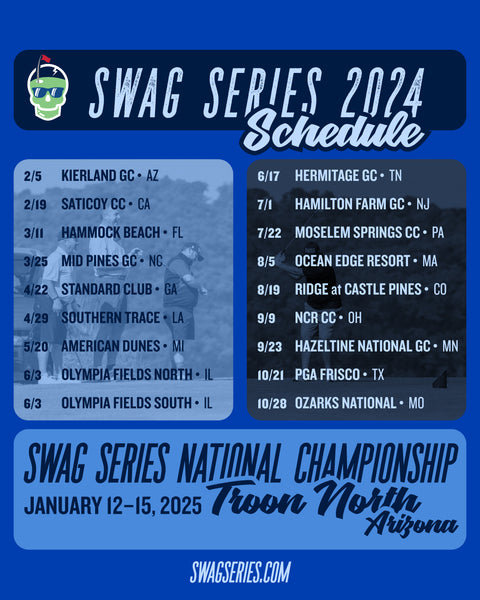 2024 AGT Swag Series Golf Events Calendar