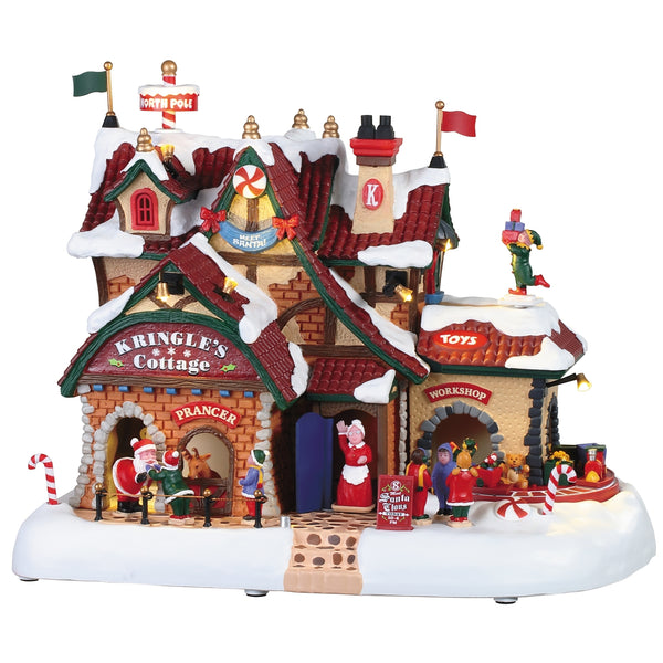 Lemax Santa's Wonderland Sights & Sounds: Kringle's Cottage #95462