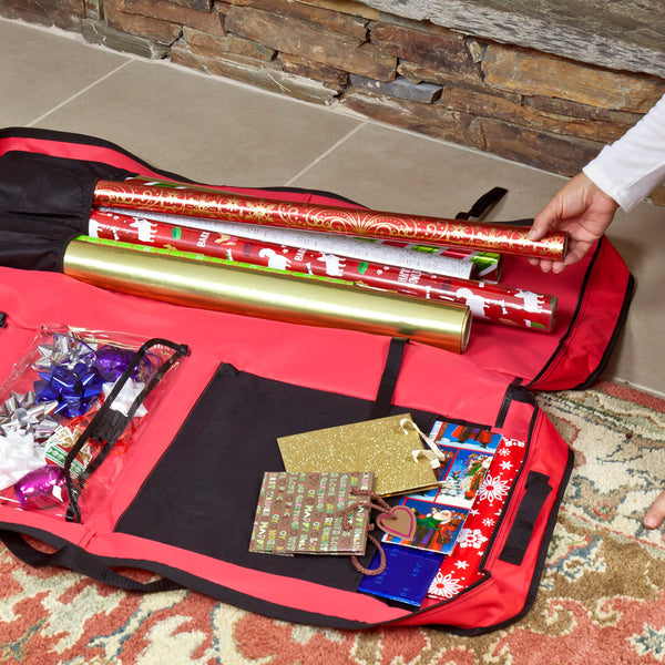 Gift Wrap Bag | Wrapping Paper Organizer | Christmas Paper Organizer