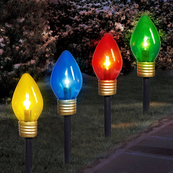 Giant C9-Style Mighty Light Driveway Markers | Driveway Lights