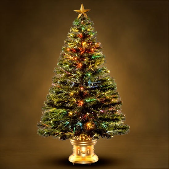 Fiber Optics Christmas Tree | 4' Fiber Optic Fireworks Artificial