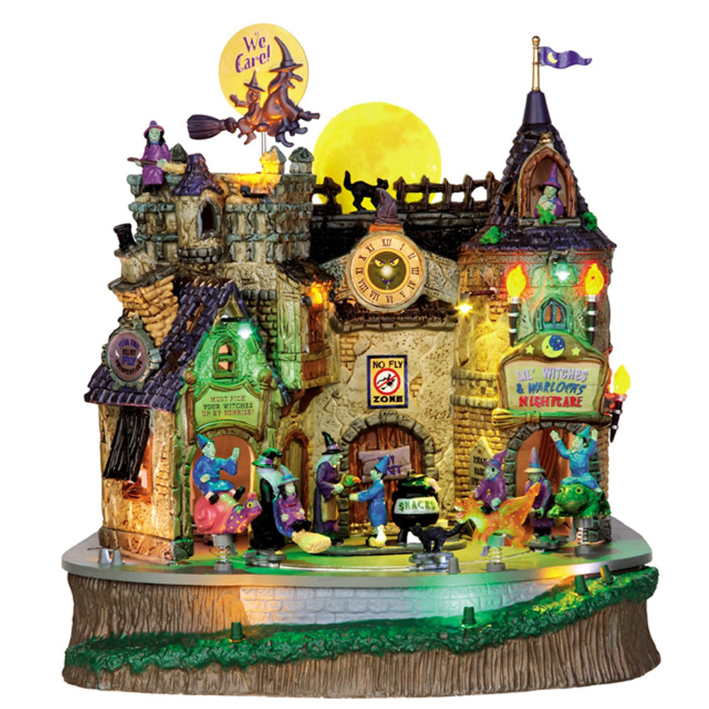 Lemax Spooky Town, Lemax Spooky Town Witches & Warlocks Nightcare 45670