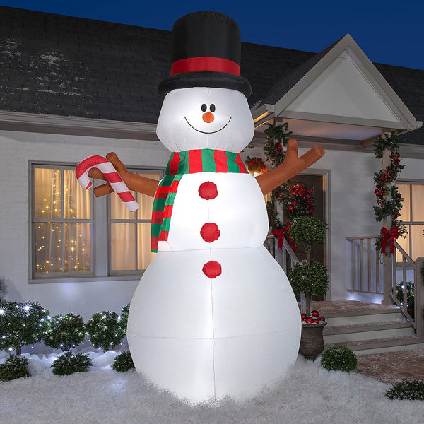 10' Inflatable Swiveling Snowman | Outdoor Holiday Inflatables