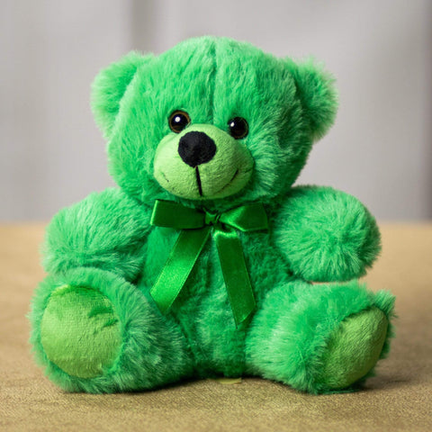 St-Patrick's Day Green Plush Bear, 6 Inches, Assortment