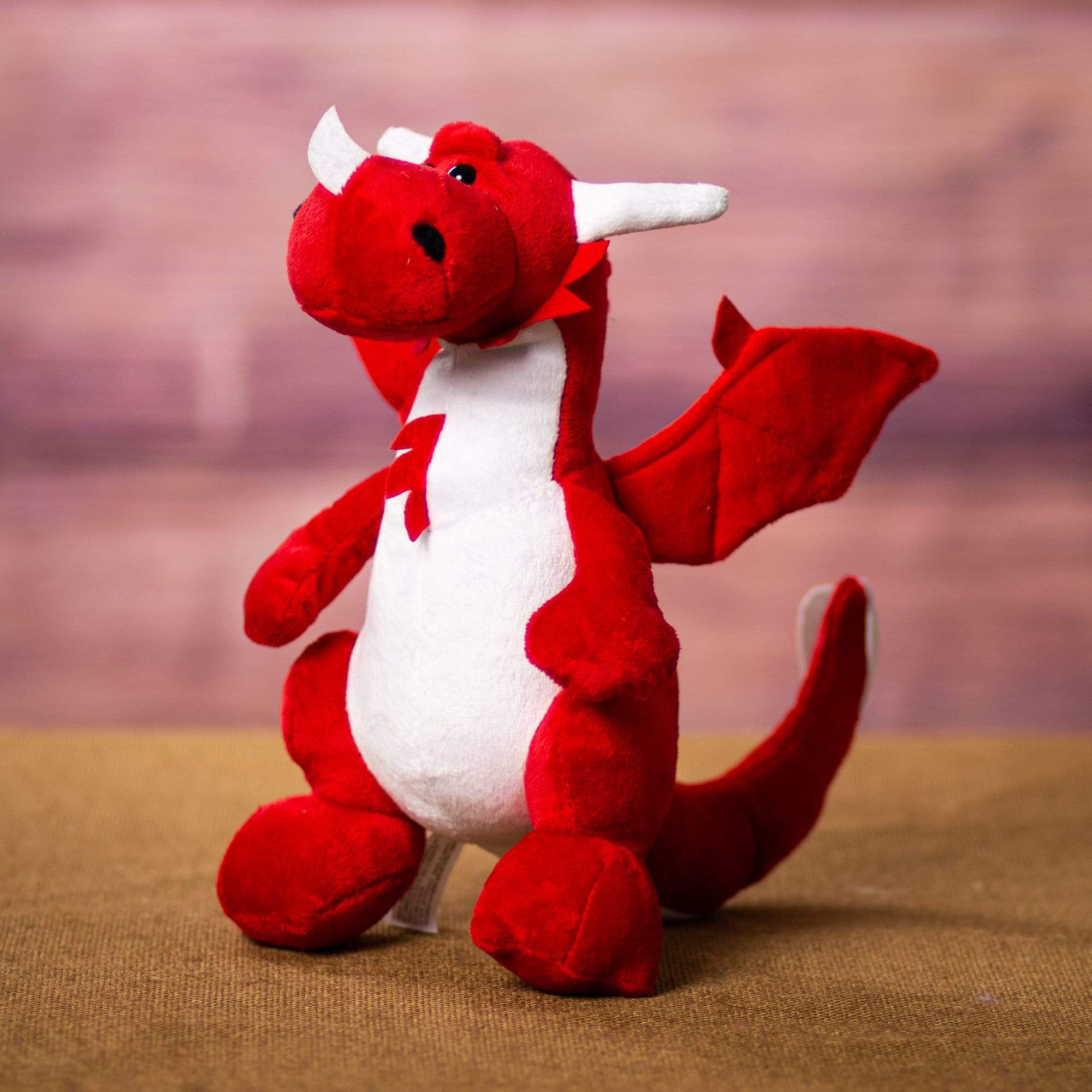 Wholesale Plush Toys 10" Red Plush Dragon Plush in a Rush